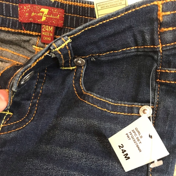 SEVEN FOR ALL MANKIND 24 MO. JEANS & 18 MO SWEATSHIRT NEW - Picture 8 of 8